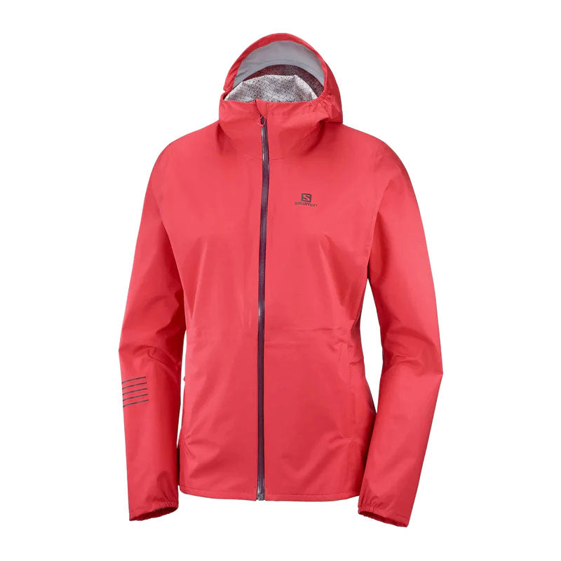 Salomon Lightning Womens Waterproof Jacket Colour Cayenne