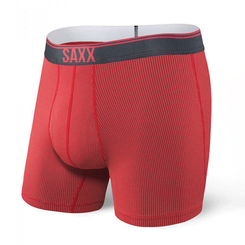 SAXX Quest Quick Dry Mesh Boxer Fly Brief - Red