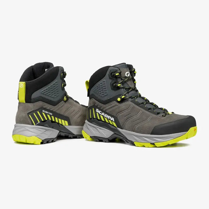 Scarpa Rush Trek GTX Mens Hiking Boot - Titanium/Lime