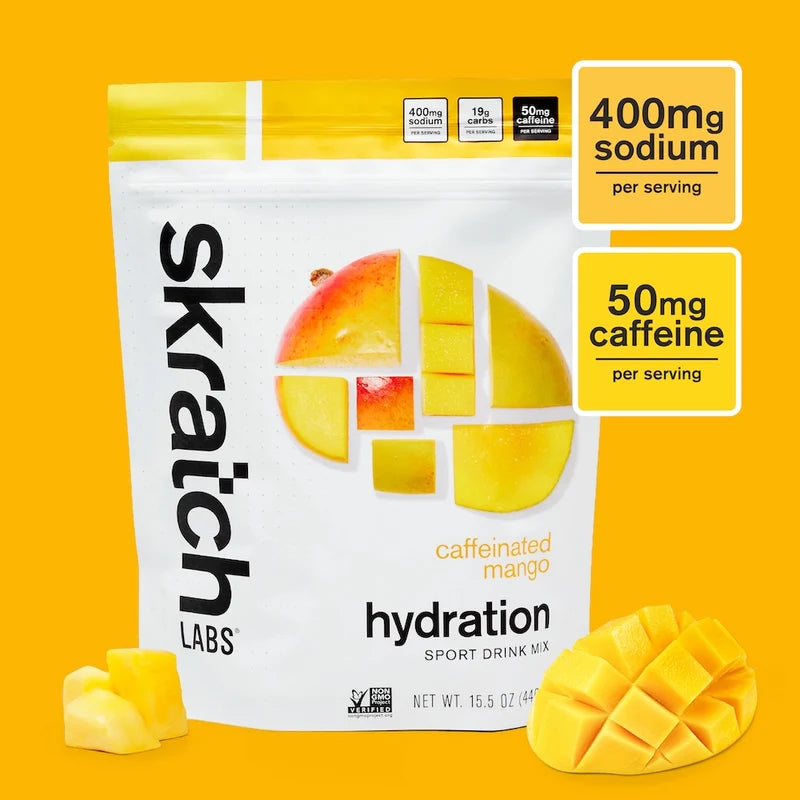 Skratch Labs Sport Caffine Hydration Drink Mix 440g - 20 Serving Resealable Bag