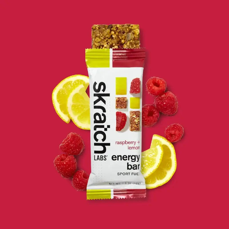 Skratch Labs Sport Fuel Energy Bar - Raspberries & Lemons