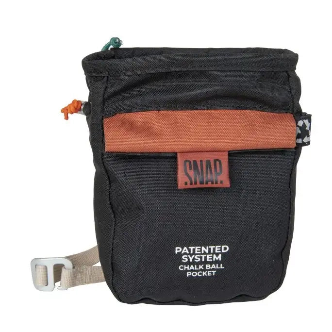 SNAP Chalk Pocket Scratch Climbing Chalk Bag Colour Black