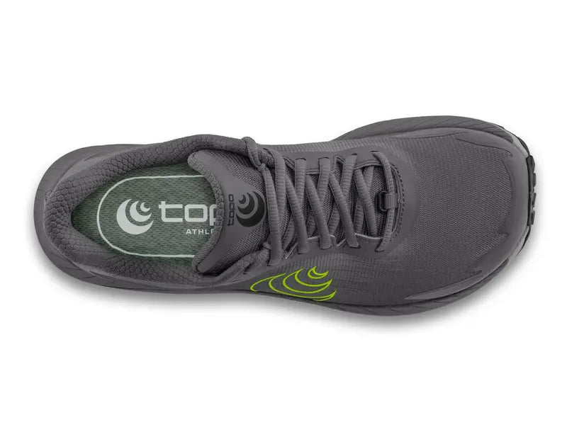 Topo Mountain Racer 4 Mens Trail Running Shoe - Grey/Lime