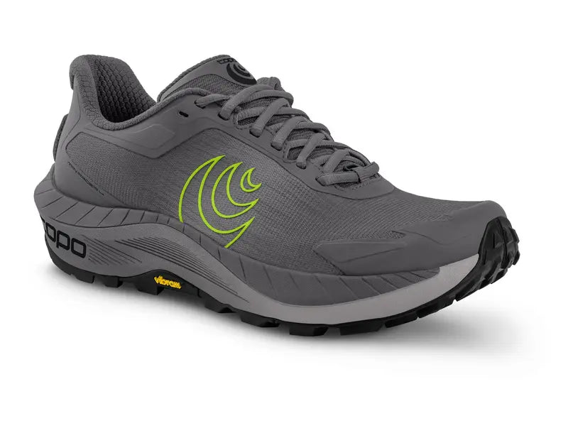 Topo Mountain Racer 4 Mens Trail Running Shoe - Grey/Lime