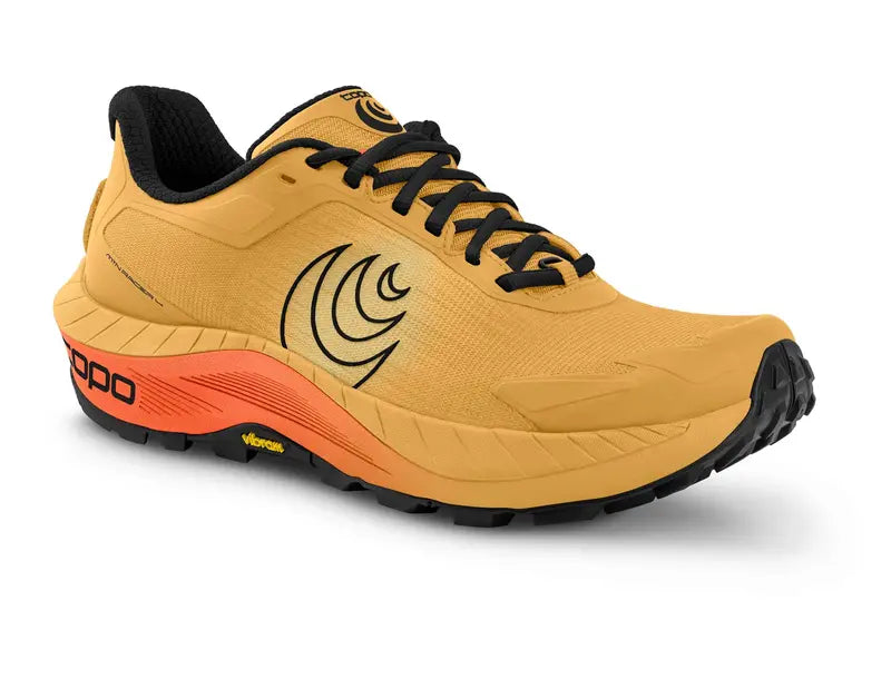 Topo Mountain Racer 4 Mens Trail Running Shoe - Mango/Black