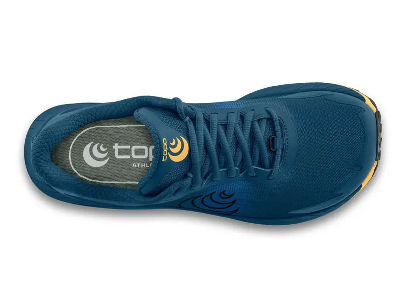 Topo Mountain Racer 4 Mens Trail Running Shoe - Navy/Orange