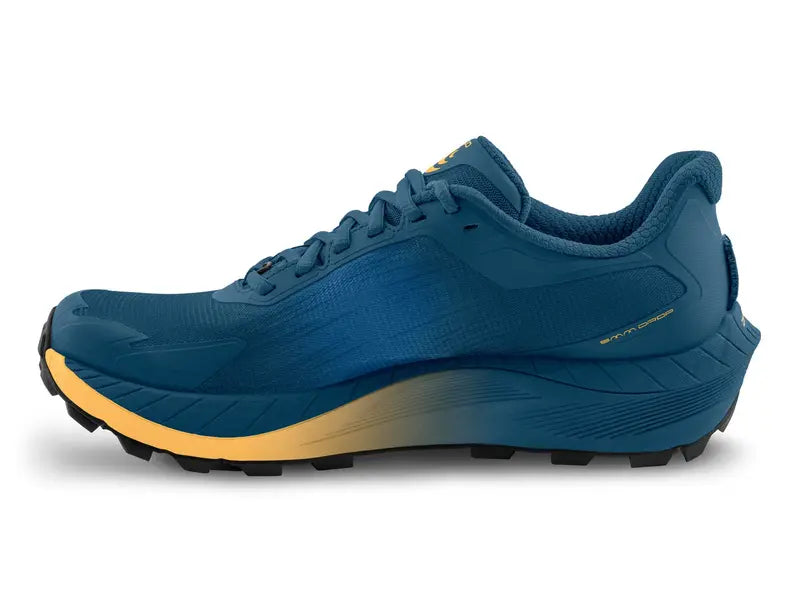 Topo Mountain Racer 4 Mens Trail Running Shoe - Navy/Orange