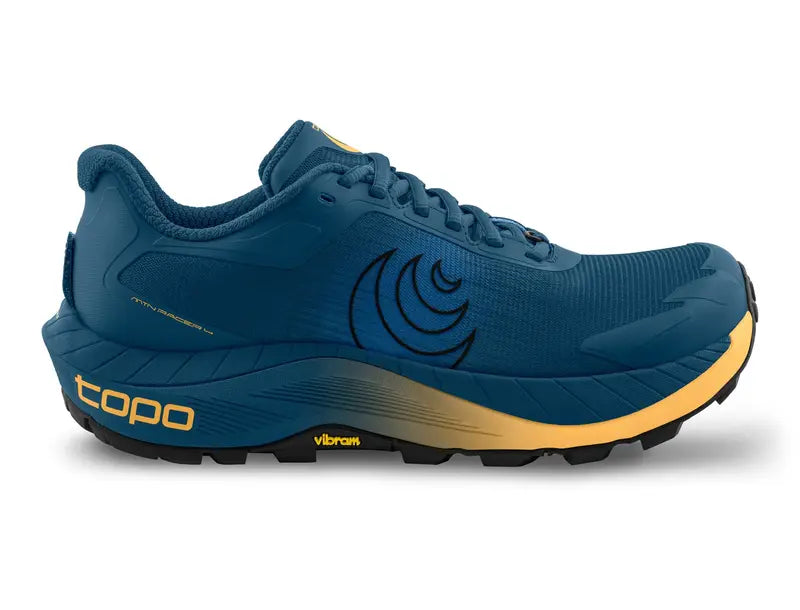 Topo Mountain Racer 4 Mens Trail Running Shoe - Navy/Orange