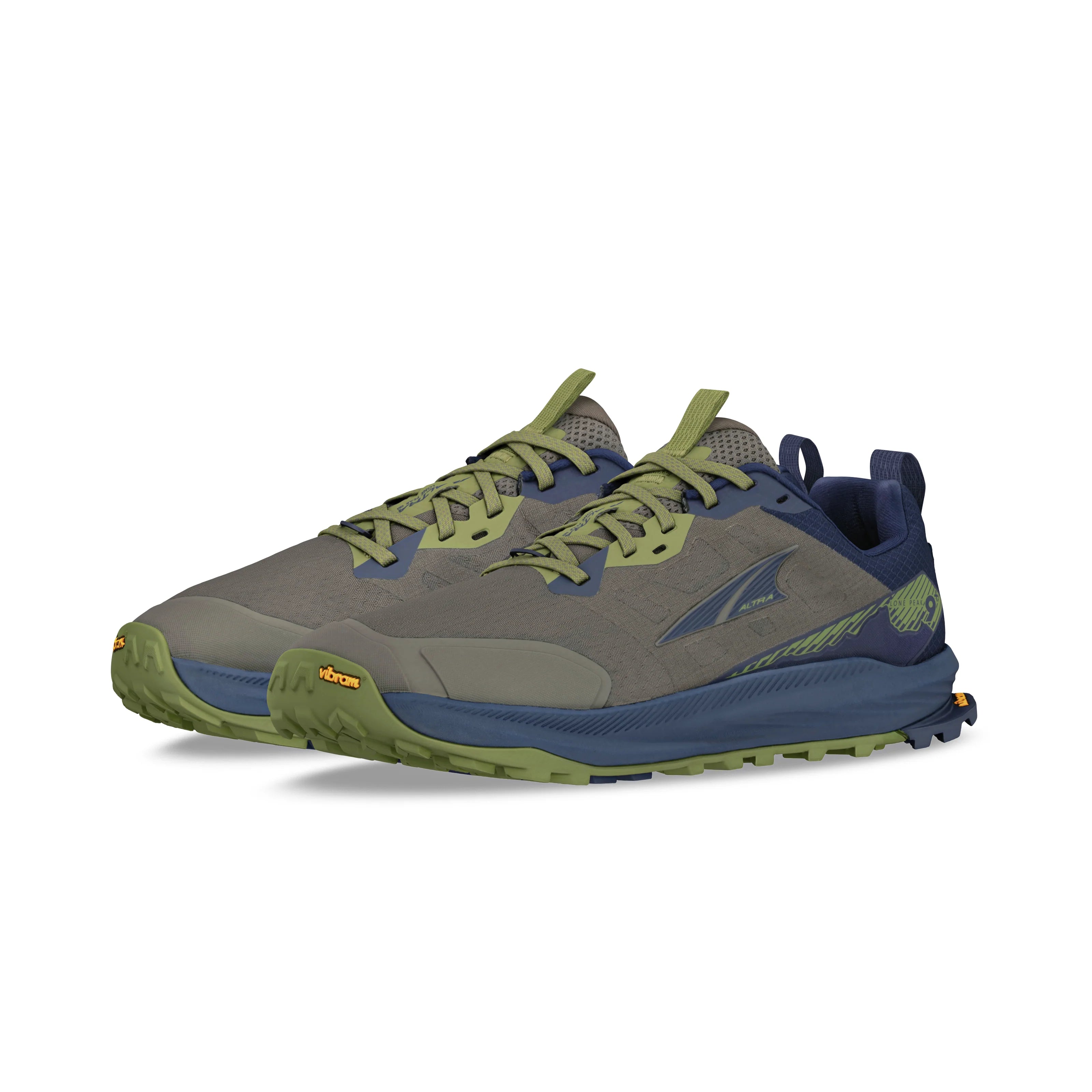 Altra Lone Peak 9+ Mens Trail Running Shoe - Dusty Olive