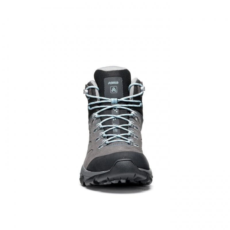 Asolo Acadia Mid Leather GTX Womens Bunion Fit Hiking Boots - Graphite/Sky Blue