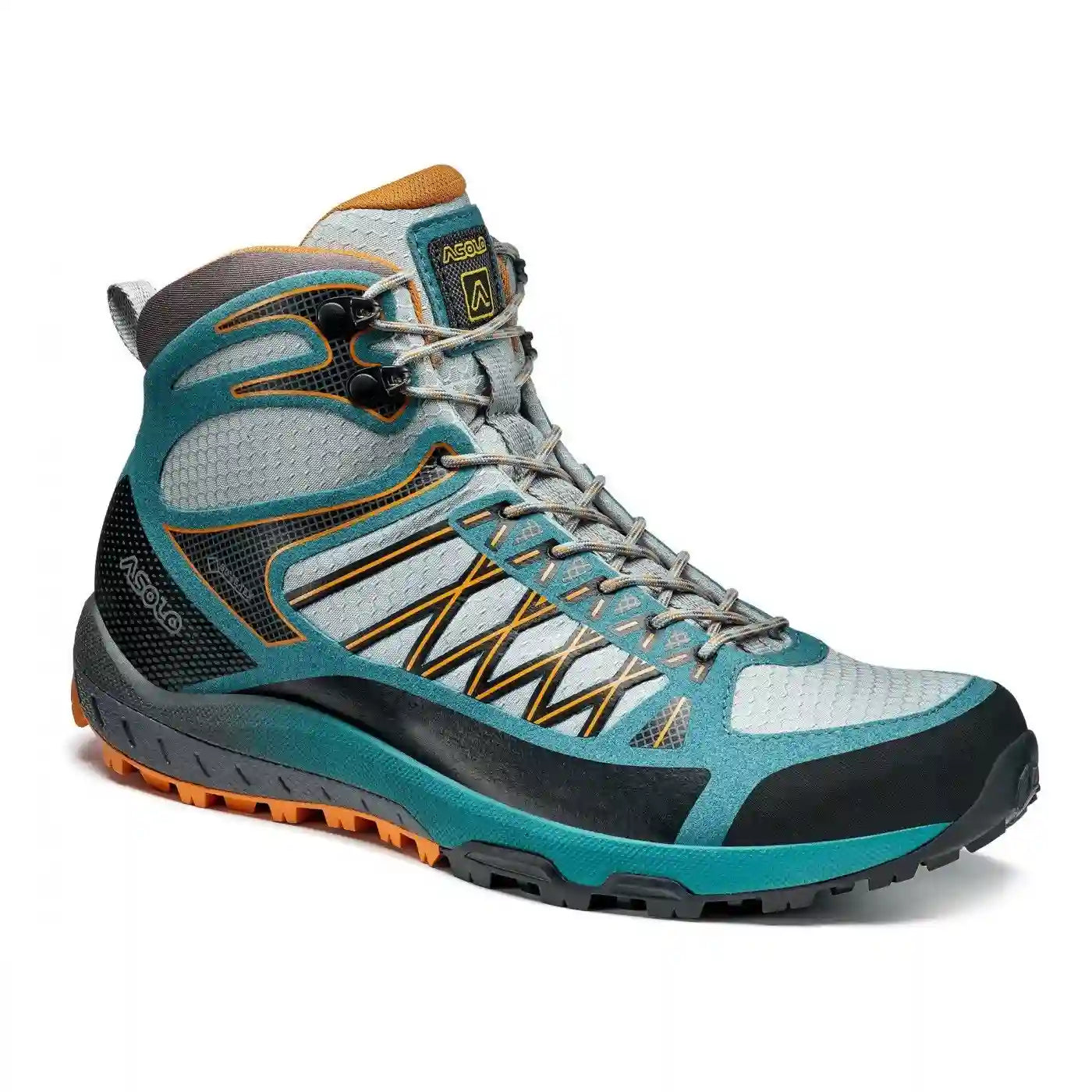 Asolo Grid Mid GV Womens Hiking Boot - Sky Grey/North Sea Colour Sky Grey_North Sea