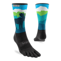 Injinji Artist Designed Mens Crew Socks Ridgelines Colour Ridgelines