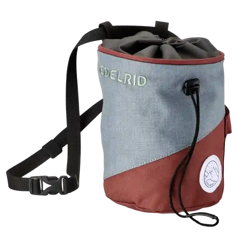 Edelrid Monoblock Chalk Bag Colour Red_Grey
