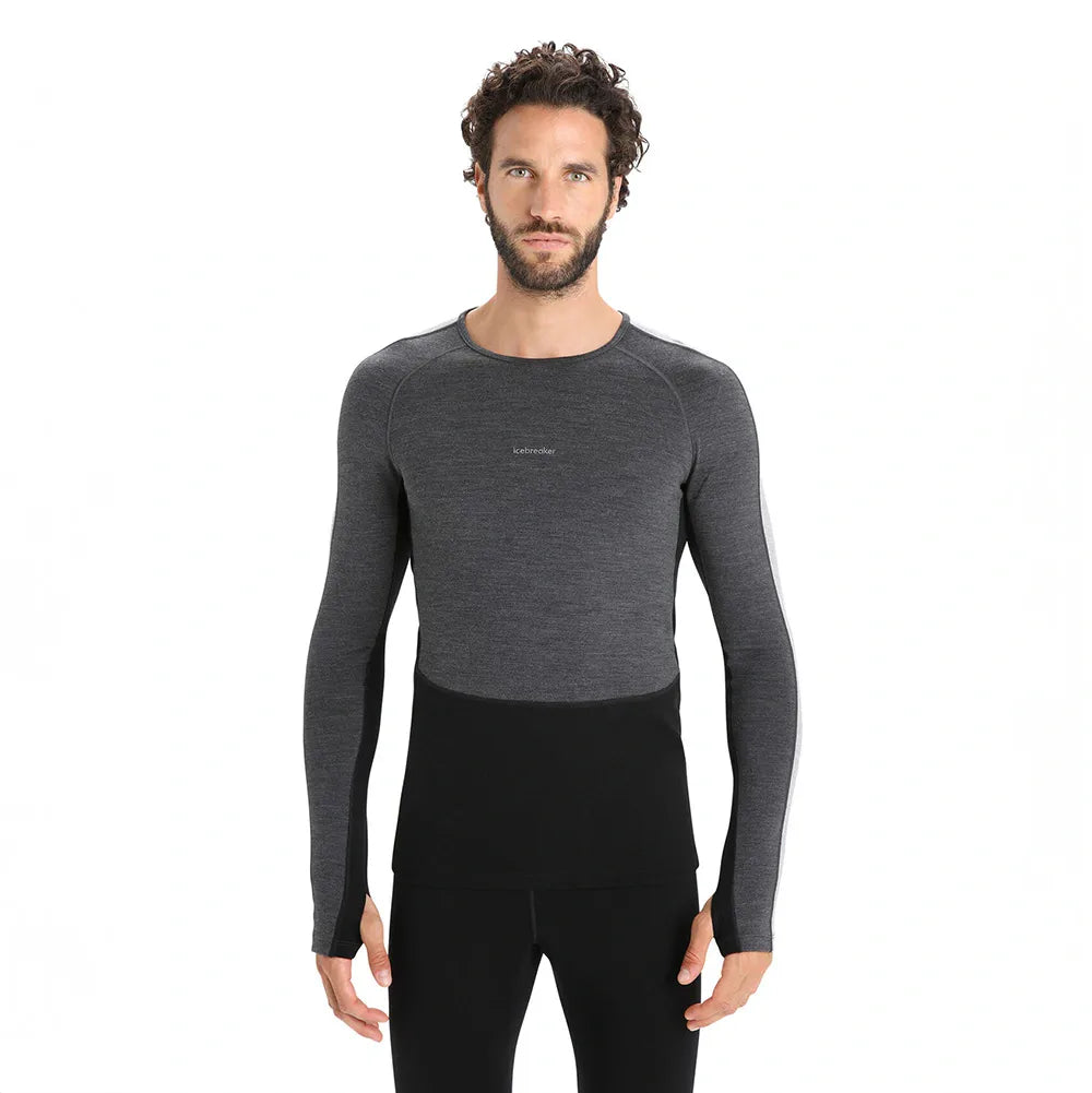 Icebreaker 260 ZoneKnit Merino Mens Long Sleeve Crewe Thermal Top