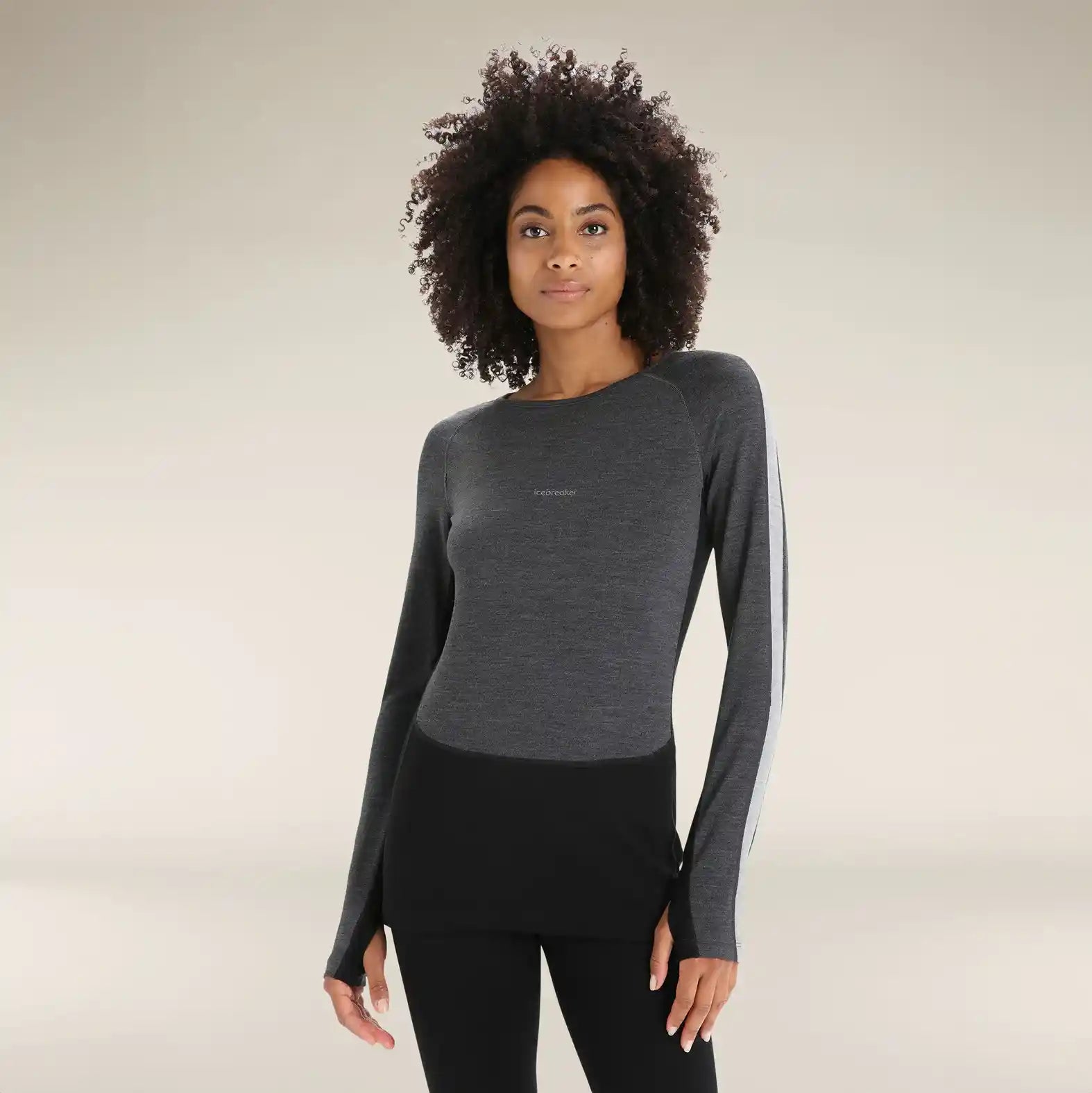 Icebreaker 260 ZoneKnit Long Sleeve Crew Womens Thermal Top