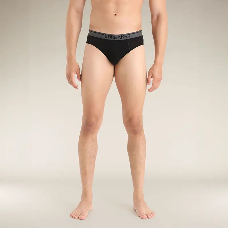 Icebreaker Anatomica Mens Briefs 3 Colour Black