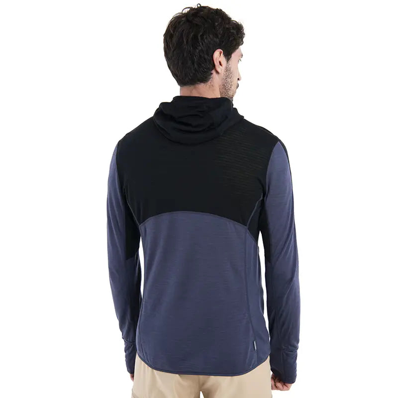 Icebreaker Merino Blend 200 Descender Mens Long Sleeve Zip Hoodie