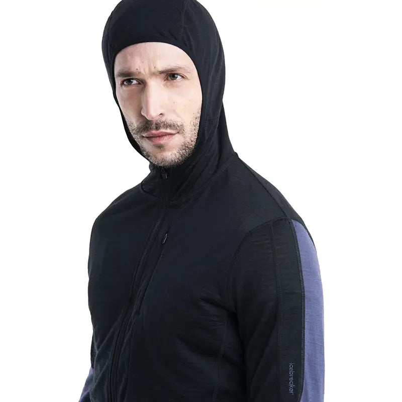 Icebreaker Merino Blend 200 Descender Mens Long Sleeve Zip Hoodie