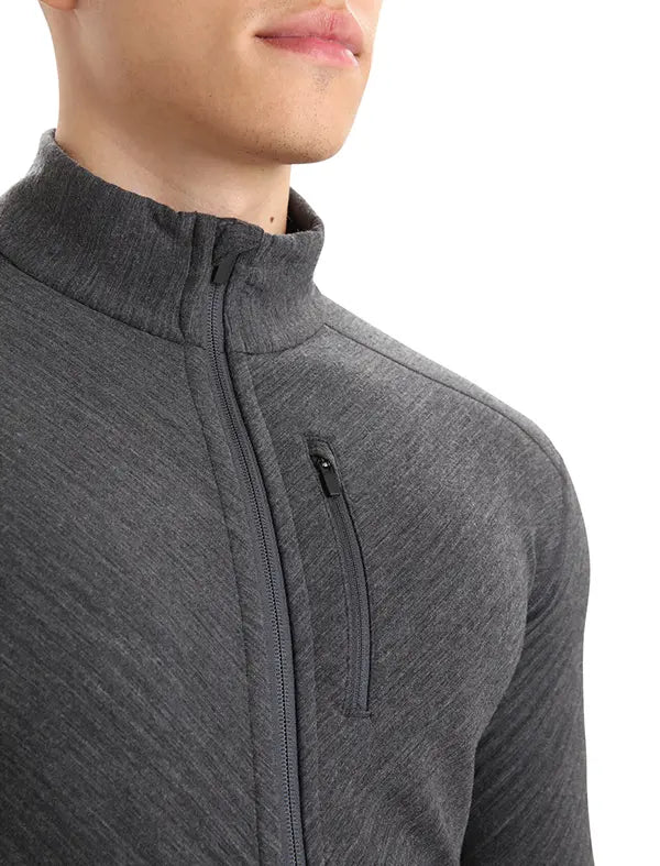 Icebreaker Merino Descender Mens Long Sleeve Zip Jacket