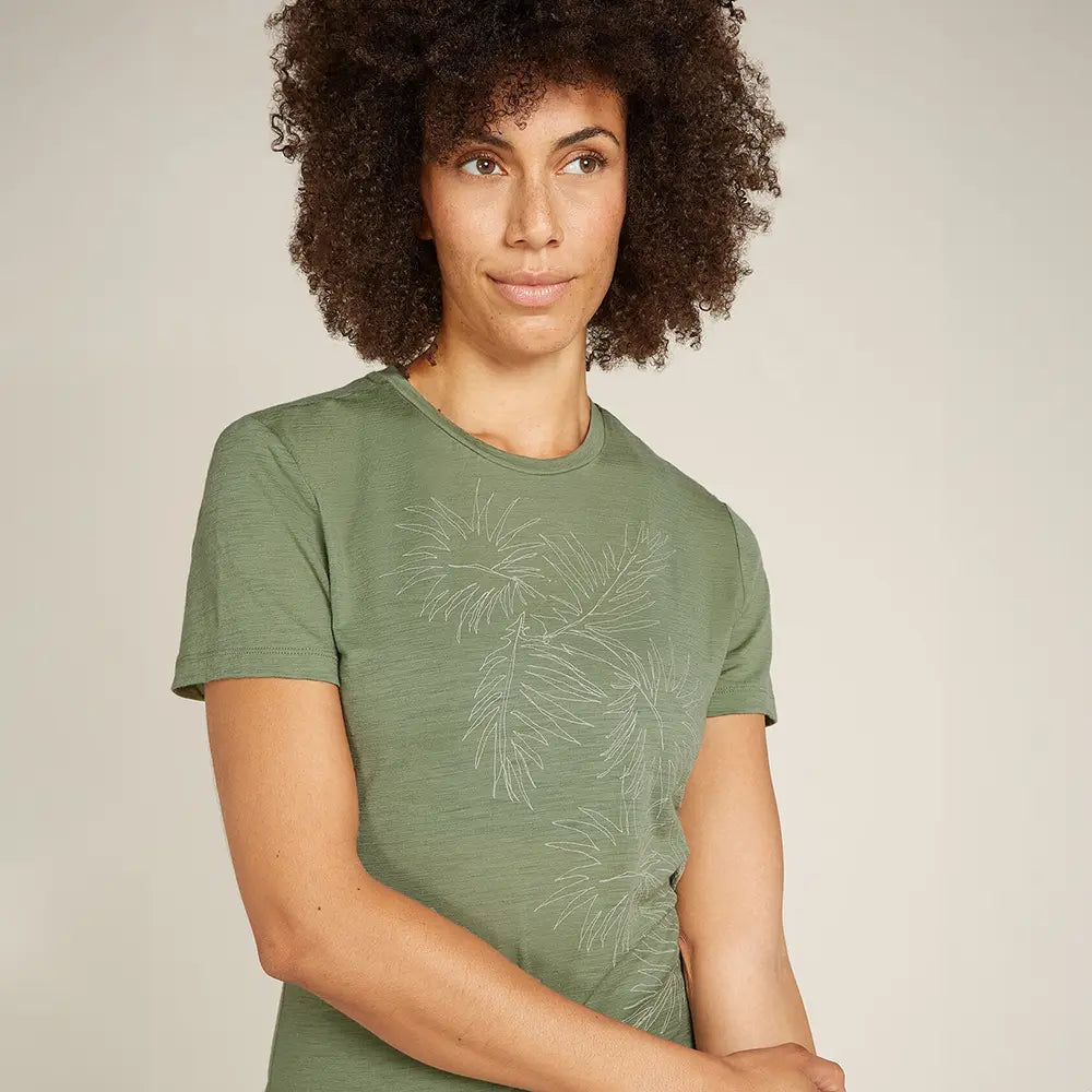 Icebreaker Merino 150 Tech Lite Winter Floral Womens T-Shirt