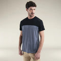 Icebreaker Merino Blend 125 Cool Lite Sphere Ss Tee Colour Block Colour Graphite Black