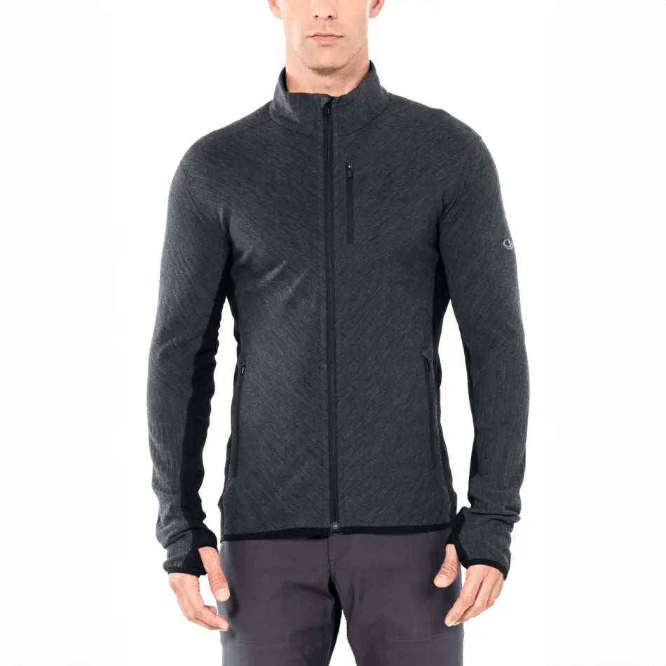 Icebreaker Merino Descender Mens Long Sleeve Zip Jacket