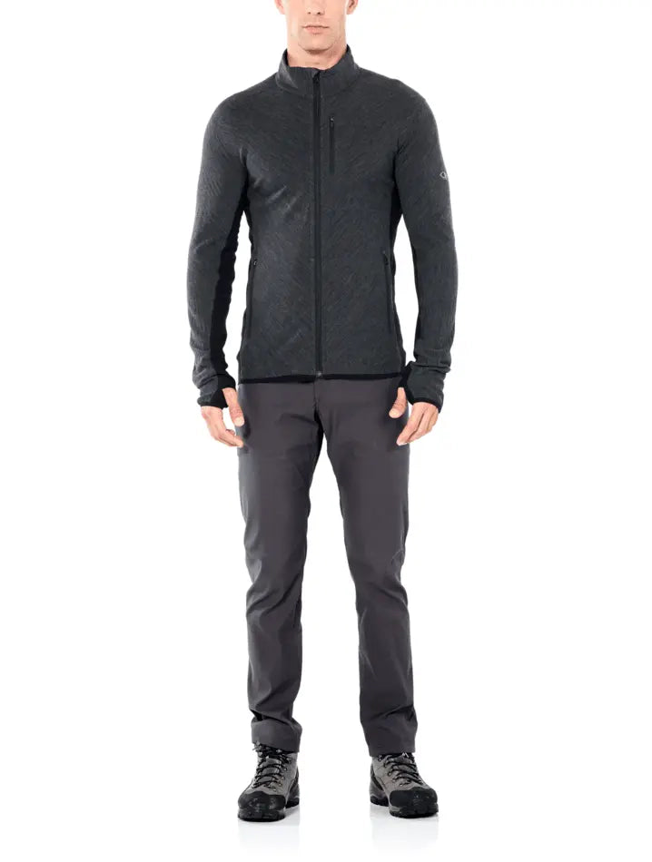 Icebreaker Merino Descender Mens Long Sleeve Zip Jacket