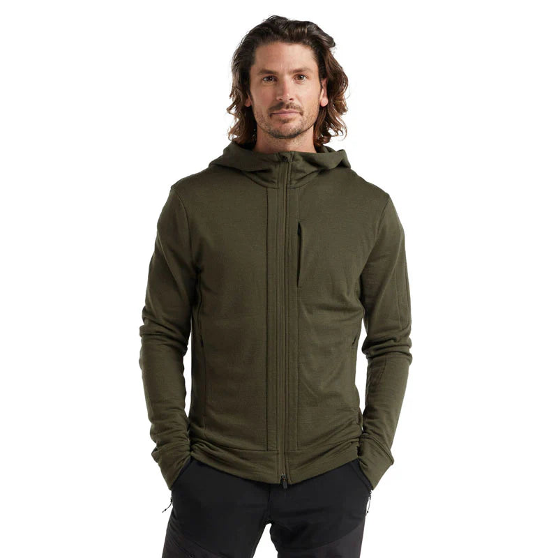 Icebreaker Quantum III Long Sleeve Zip Hooded Mens Jacket