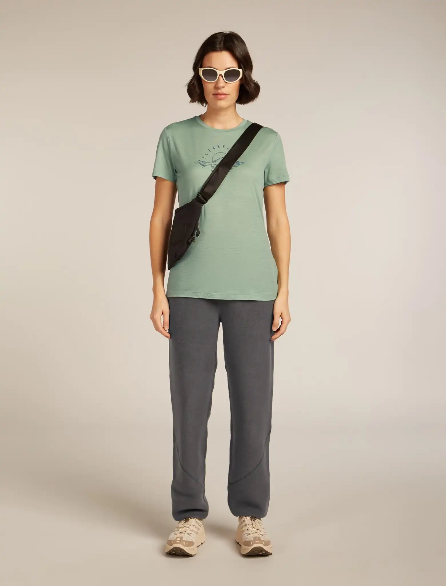 Icebreaker Merino 150 Tech Lite III Sunrise Summit Womens Short Sleeve Shirt