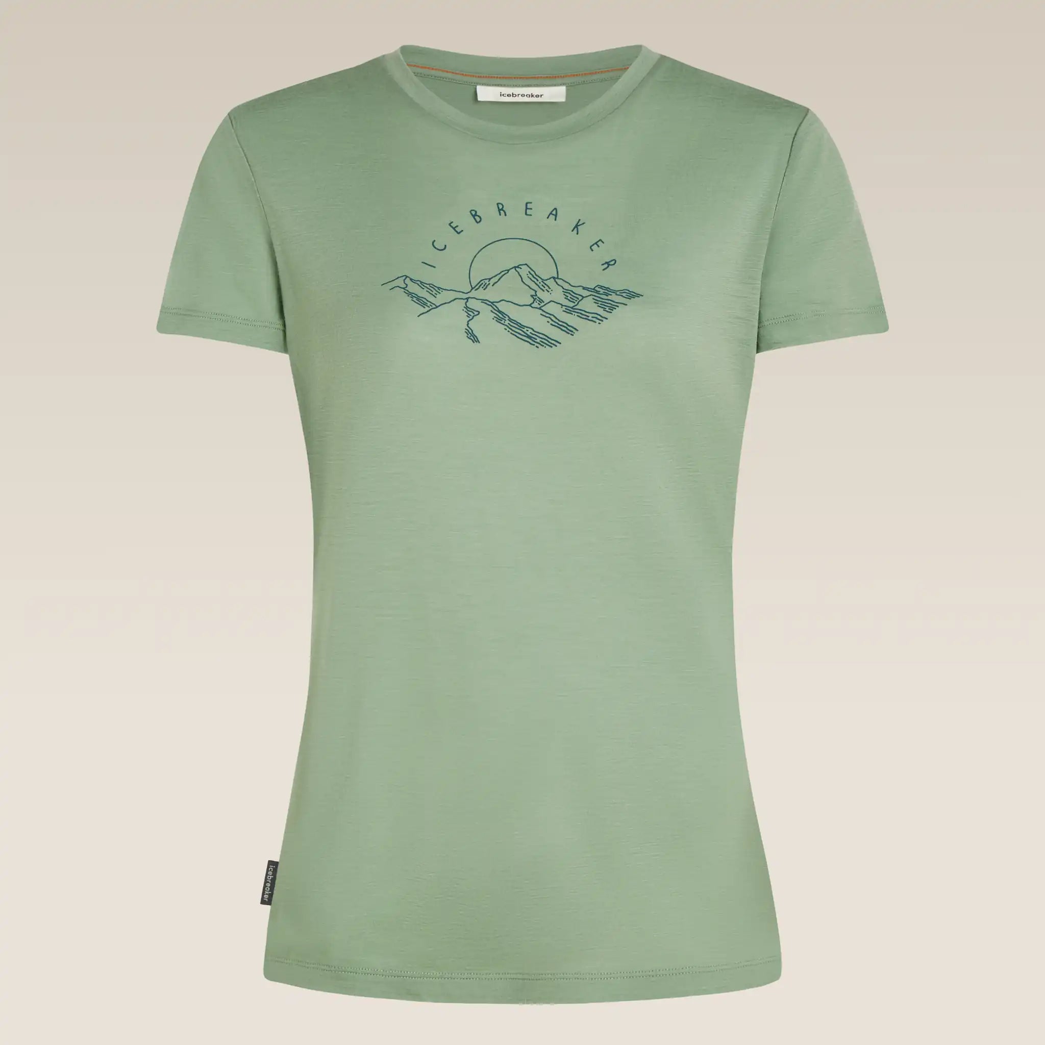 Icebreaker Merino 150 Tech Lite III Sunrise Summit Womens Short Sleeve Shirt
