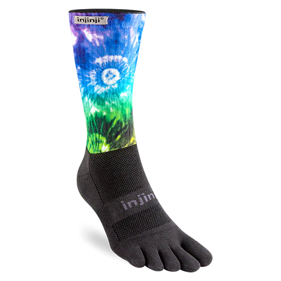 Injinji Spectrum Trail Courtney Dauwalter Crew Socks Hardrock Colour Hardrock