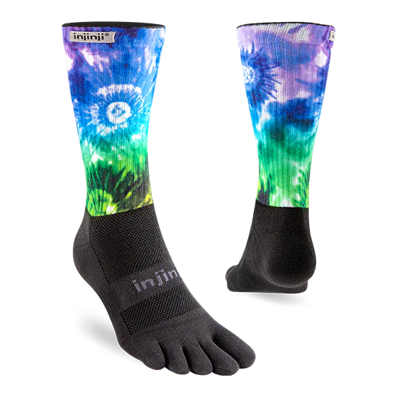 Injinji Spectrum Trail Courtney Dauwalter Crew Socks - Hardrock