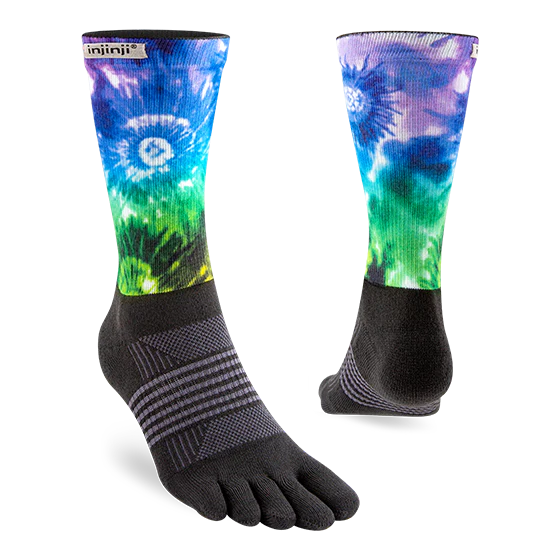 Injinji Spectrum Trail Courtney Dauwalter Womens Crew Socks - Moab