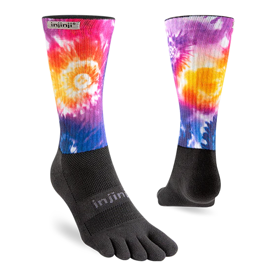 Injinji Spectrum Trail Courtney Dauwalter Crew Socks - Moab