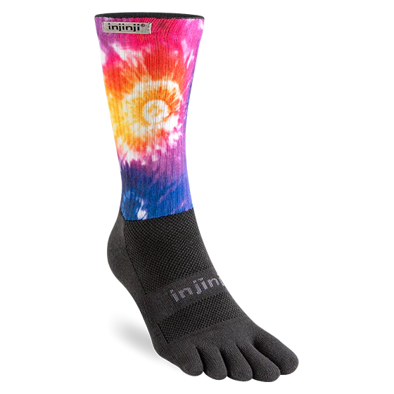 Injinji Spectrum Trail Courtney Dauwalter Crew Socks Moab Colour Moab