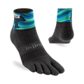 Injinji Artist Designed Mens Mini Crew Socks Aurora Colour Aurora