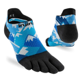 Injinji Artist Designed Mens No Show Running Socks Glacier Colour Glacier