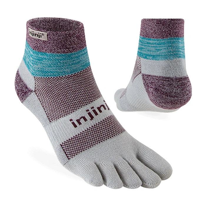 Injinji Trail 2.0 Midweight Mini-Crew Socks - Bay