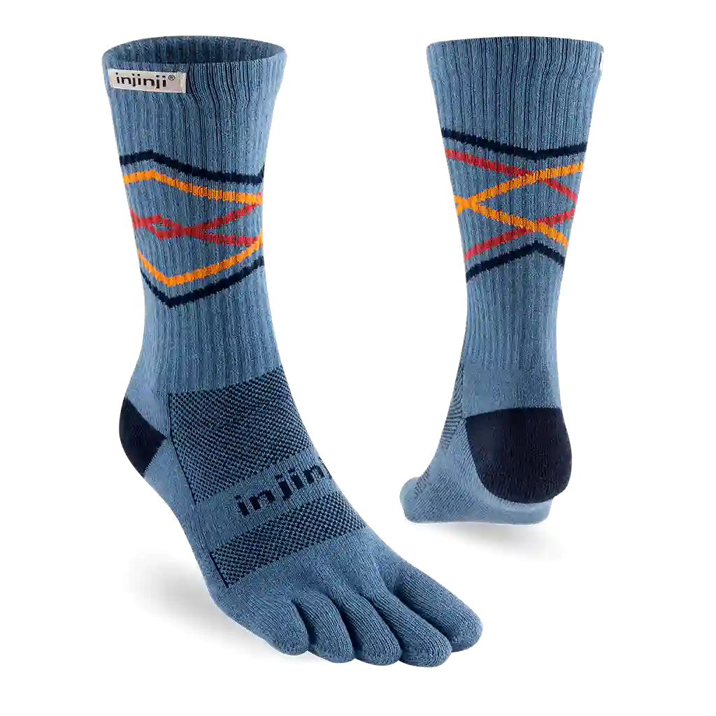 Injinji Trail 2.0 Midweight Crew Socks - Lake-Product