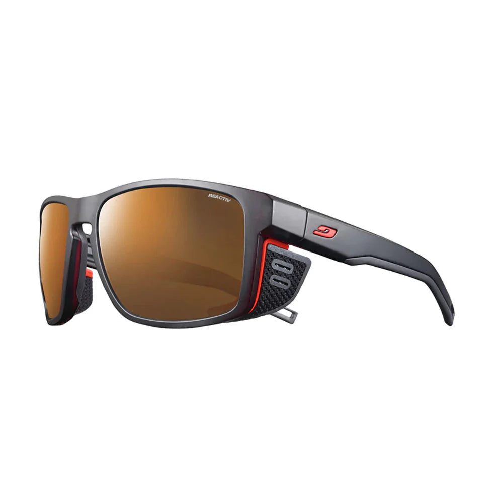 Julbo Sheild M Sunglasses Reactiv Polarised 2 4 Lens Colour Black Orange