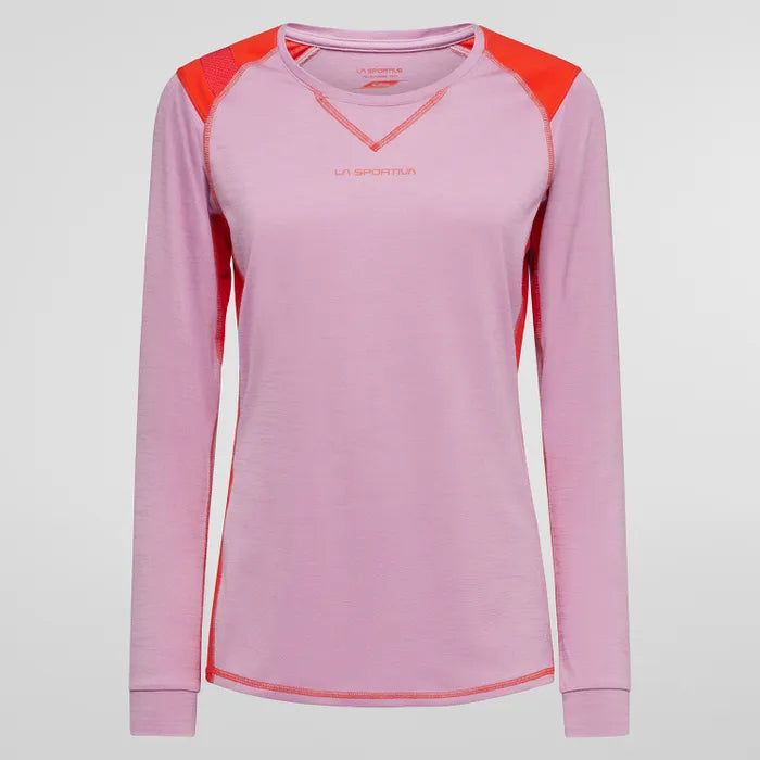 La Sportiva Beyond Womens Long Sleeve Shirt Colour Pink