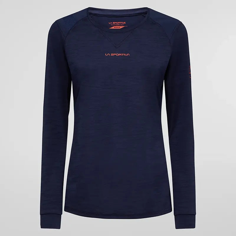 La Sportiva Beyond Womens Long Sleeve Shirt Colour Deep Sea