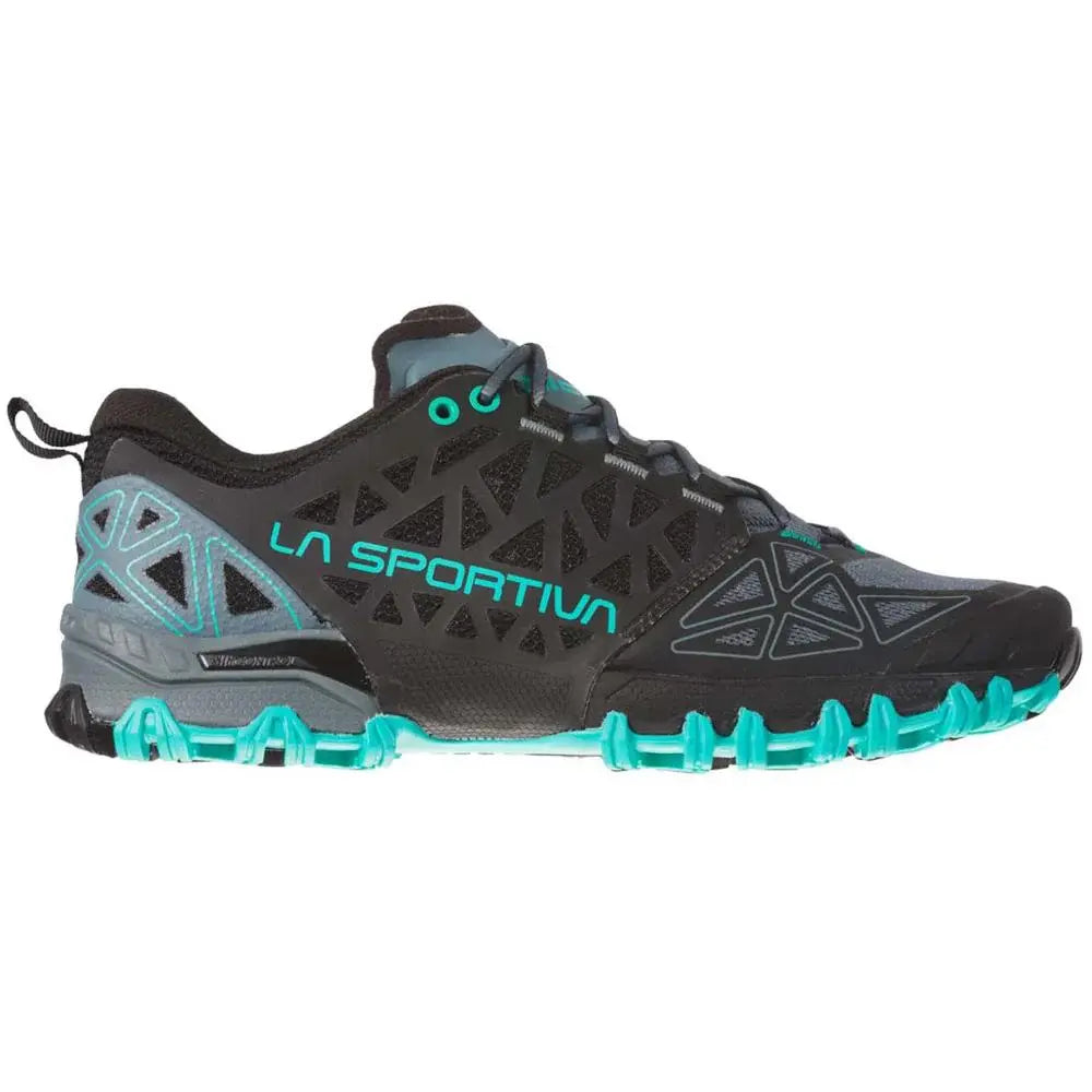 La Sportiva Bushido II Womens Trail Running Shoe - Slate/Aqua - Clearance