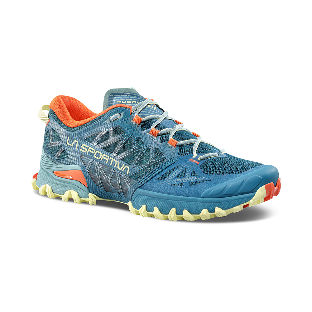 La Sportiva Bushido III Womens Trail Running Shoe - Everglade/Zest