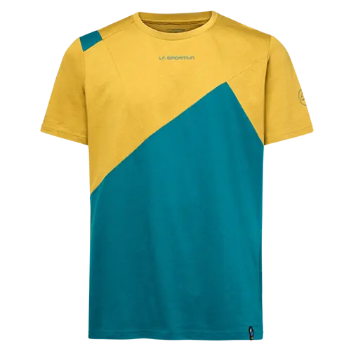 La Sportiva Dude Mens T Shirt Everglade Savana Colour Blue Yellow