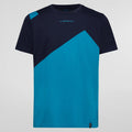 La Sportiva Dude Mens T Shirt Tropic Blue Deep Sea Colour Blue