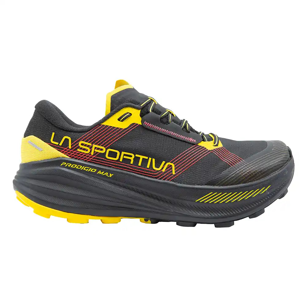 La Sportiva Prodigio Max Mens Trail Running Shoe - Black/Yellow