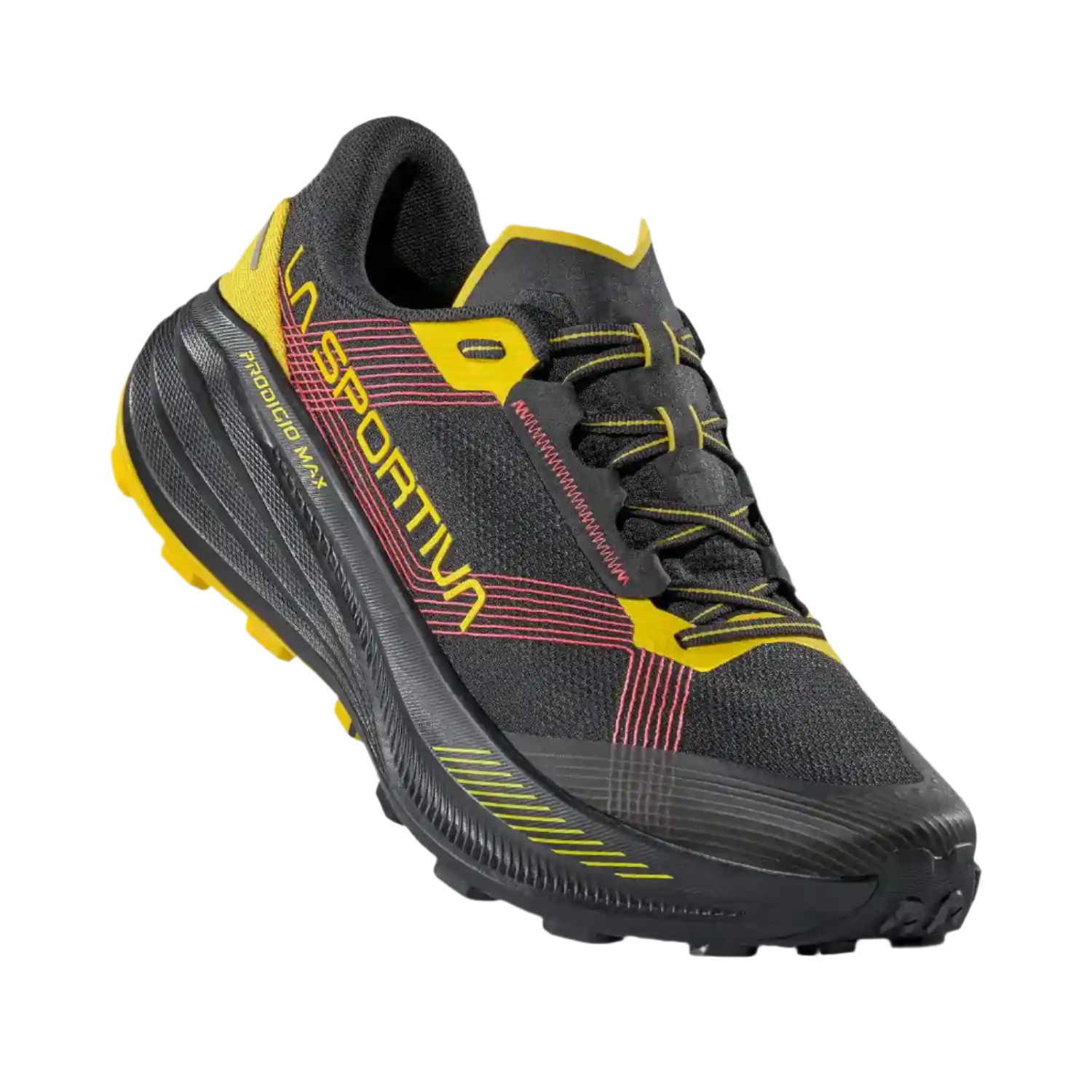 La Sportiva Prodigio Max Mens Trail Running Shoe - Black/Yellow