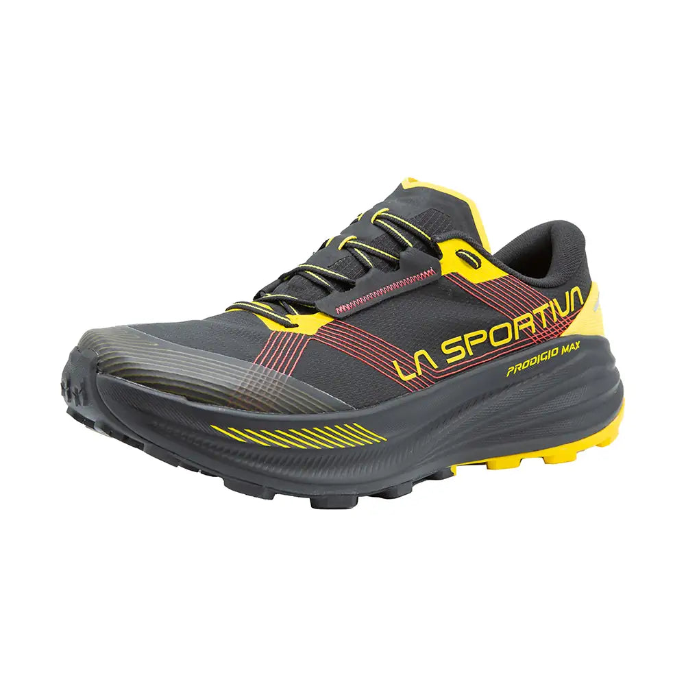 La Sportiva Prodigio Max Mens Trail Running Shoe - Black/Yellow