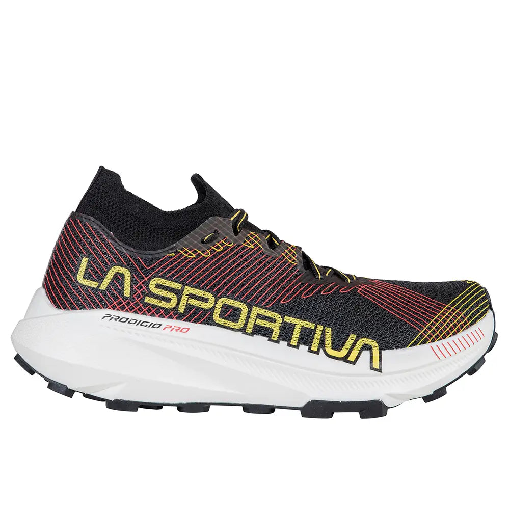 La Sportiva Prodigio Pro Mens Trail Running Shoe - Black/Yellow